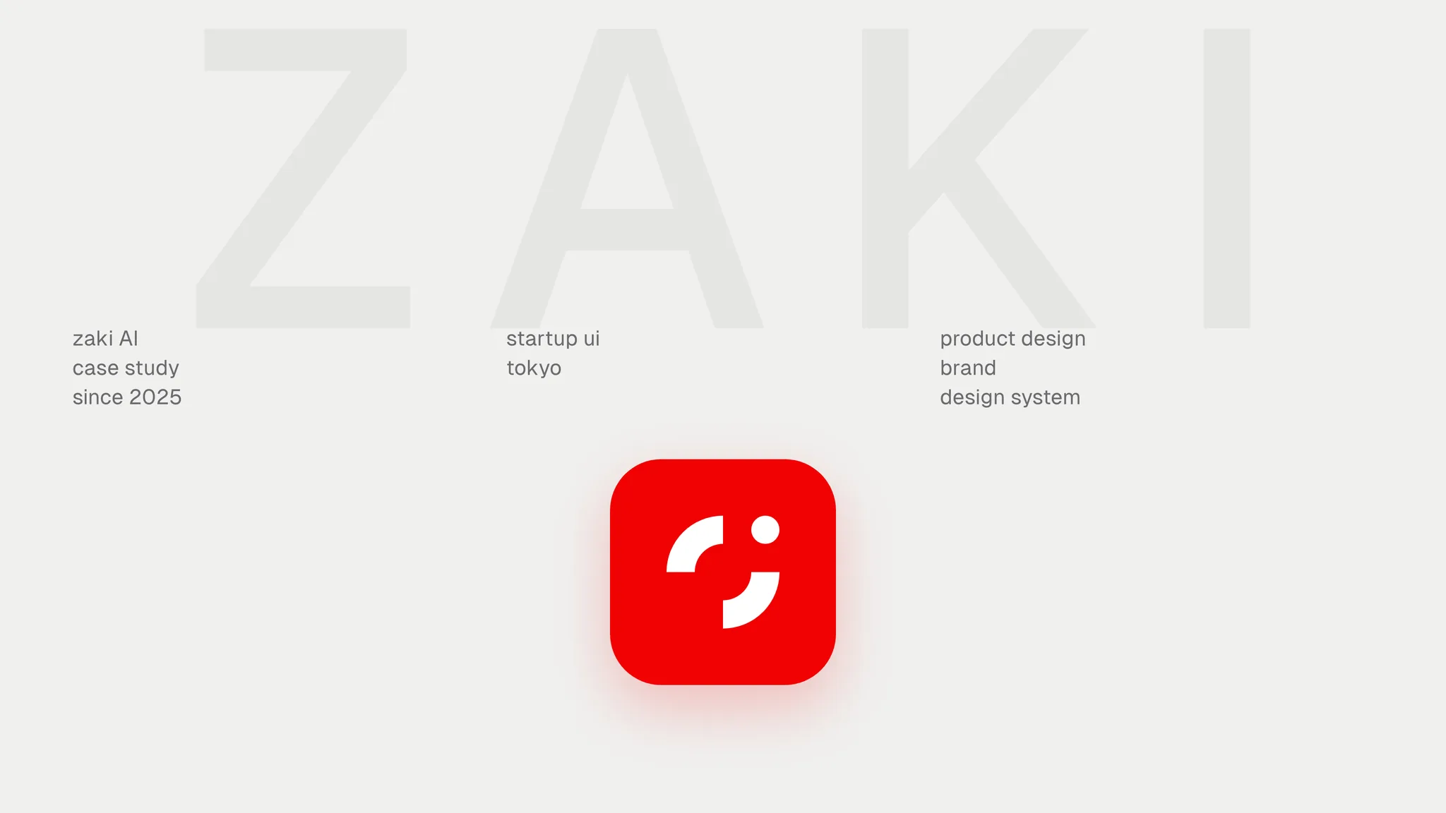 zaki AI case study: the arc-dot mark on a red tile